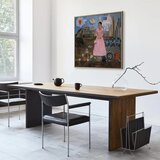  Slika - Frida Kahlo – Self-Portrait on the Borderline Between Mexico and the United States 40x40 U prirodnom drvenom okviru | shoptok.hr