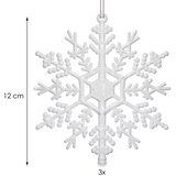  Set Ukrasa za Božićno Drvce Bijele Boje 12 cm, 3 komada | shoptok.hr