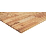 Zidna polica za Lavabo - Umivaonik od čelika i masivnog bagremovog drva - tamno smeđe i bijele boje 120 x 50 x 2 cm 1 Pravokutno | shoptok.hr