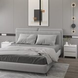 Furnova Nočna omarica 2 kosa bela 45x34,5x44,5 cm iverna plošča, (22008012) | Shoptok.si