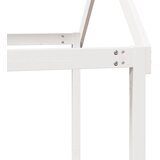 Krov za dječji krevet bijeli 207x95,5x159 cm masivna borovina | shoptok.hr