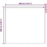  Čipkasta zavjesa sa zavjesama Bijelo 300 x 300 cm Poliester | shoptok.hr