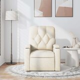  Masažni naslonjač od tkanine krem | shoptok.hr