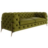 Ropez Zelena baršunasti sofa 225 cm Chelsea Bis – | shoptok.hr
