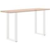  Noge za barski stol U-oblika 2 kom Bijele 50 x (90-91) cm Čelik | shoptok.hr