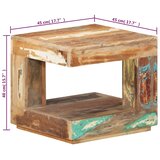  Stolić za kavu 45 x 45 x 40 cm od masivnog obnovljenog drva | Eponuda.com