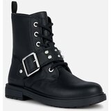 Geox Black Girls Ankle Boots Eclair - Girls Cene