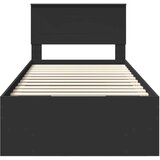  Okvir za krevet Crna 90 x 200 cm Konstruirano drvo - Crna 90 x 200 cm | shoptok.hr