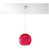 Nice Lamps Rdeča viseča svetilka s steklenim senčnikom ø 30 cm Bilbao – | Shoptok.si