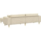  Kavč z blazino 3 pcs krema blago, (5000138022) | Shoptok.si