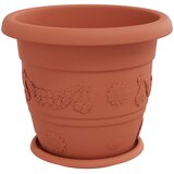  Saksije za biljke 6 pcs Crvena cigla Ø 34 x 28 cm Plastika | shoptok.hr