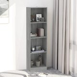 The Living Store Knjižna omara 4-nadstropna siva sonoma 40x24x143 cm inžen. les - Knjižna Omara, (21437019) Cene