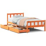 vidaXL Okvir kreveta bez madraca voštano smeđi 75 x 190 cm od borovine | shoptok.hr