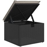  6-dijelni set vrtnih sofa s jastucima crni od poliratana | shoptok.hr