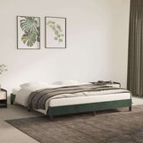 vidaXL Posteljni okvir temno zelen 180x200 cm žamet | Shoptok.si