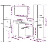  Komplet za shranjevanje 4 pcs Konstruiran les - - Rjava - 66.6 - 30 x 30 x 130 cm - 2025-vidaXL-Uvoz_2 | Shoptok.si