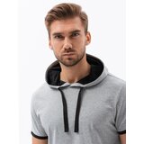 Ombre Men's plain hooded t-shirt | Shoptok.si