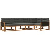  Set vanjskih sofa 5 pcs Prirodna i antracit | shoptok.hr