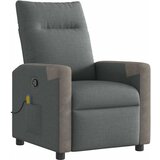 Maison Chic masažni naslanjač - Relax naslanjač temno sivo blago, (22134246) | Shoptok.si