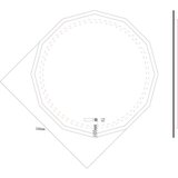 Linni ogledalo za kupatilo 8168 led fi70 | ePonuda.com