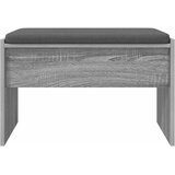  Klupa za hodnik s jastukom Siva Sonoma 63 x 38 x 40 cm | shoptok.hr
