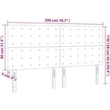  LED uzglavlje tamnoplavo 200x5x118/128 cm od tkanine | shoptok.hr