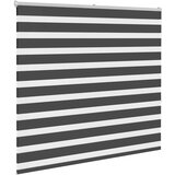 vidaXL idaxl zebra senčilo črna 155x150 cm tkanina širina 150,9 cm poliester | Shoptok.si