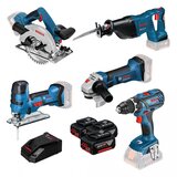 Bosch akumulatorski set gsr 18V-28 gst 18V-LI s gws 18-125V-LI gks 18V gsa 18V | ePonuda.com