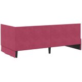  Kutni okvir kreveta Vinska crvena 90 cm x 200 cm Baršun | shoptok.hr