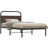 vidaXL Posteljni okvir brez vzmetnice 90x200 cm rjav hrast inž. les Cene