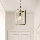  Endon 119141 - Luster na lancu HAMMOND 1xE27/10W/230V 21,5x21,5 cm mesing | Eponuda.com