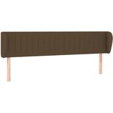 Maison Chic Vzglavna omarica - Nočna omarica - Posteljna omarica z ušesi temno rjavo 203x23x78/88 cm blago, (21708443) Cene