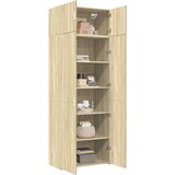 vidaXL Omara za shranjevanje sonoma hrast 80x42,5x225 cm inž. les | Shoptok.si
