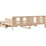 vidaXL Izvlečna dnevna postelja s predali 80x200 cm trdna borovina | Shoptok.si