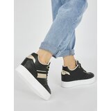Shelvt Black sneakers with a hidden wedge | shoptok.hr