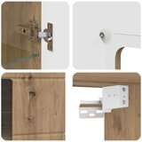 vidaXL Kabinetski zidni s policom Zidne hrast artisan 55 x 29 x 100 cm | shoptok.hr