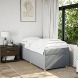  Box spring krevet s madracem svjetlosivi 90x190 cm od tkanine | shoptok.hr