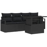  Sjedeća garnitura za vrt 5 kom. 4-Broj sjedala Crna poliratan 100 x 55 x 73 cm | Shoptok.si