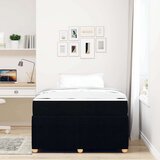 vidaXL krevetna konstrukcija ostalo crna 120 x 190 cm tkanina | shoptok.hr