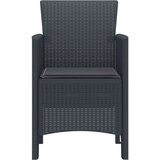 vidaXL Vrtna Stolica Set od 2 Antracit Plastika Srednja Izdržljiva | shoptok.hr