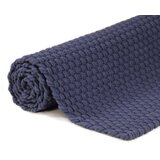  Tepih pravokutni modri 160 x 230 cm pamučni | shoptok.hr