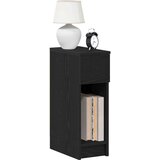 vidaXL Nočne omarice s predalom 2 kosa črna hrast 20x36x60 cm | Shoptok.si