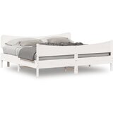 Furnova Posteljni okvir brez vzmetnice bel 200x200 cm trdna borovina, (21935121) | Shoptok.si