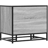 vidaXL Klop za čevlje siva sonoma 60x40x53,5 cm inž. les in kovina | Shoptok.si