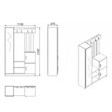 Hanah home Predsoba Ranol (Atlantski bor/Antracit) | Shoptok.si