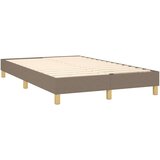  Krevet box spring s madracem LED smeđesivi 120 x 200 cm tkanina | shoptok.hr
