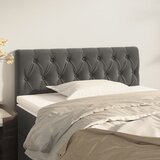 vidaXL Posteljno vzglavje temno siv 90x7x78/88 cm žamet Cene