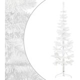  Tanka umjetna polovica božićnog drvca sa stalkom bijela 150 cm | shoptok.hr