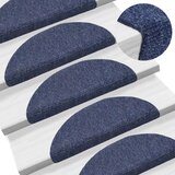 vidaXL Samolepilne preproge za stopnice 15 kosov 56x17x3 cm modre Cene