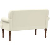  Ljubavni kauč s gumbima Krem 120 x 65 x 77 cm Umjetna koža | Eponuda.com